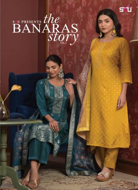 The Banaras Story Vol 2 By S4u Heavy Designer Readymade Suits Wholesale Price In Surat